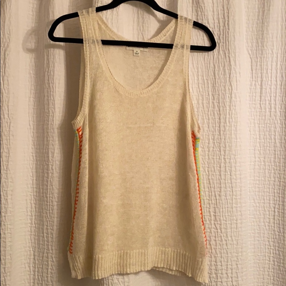 White + Warren linen tank